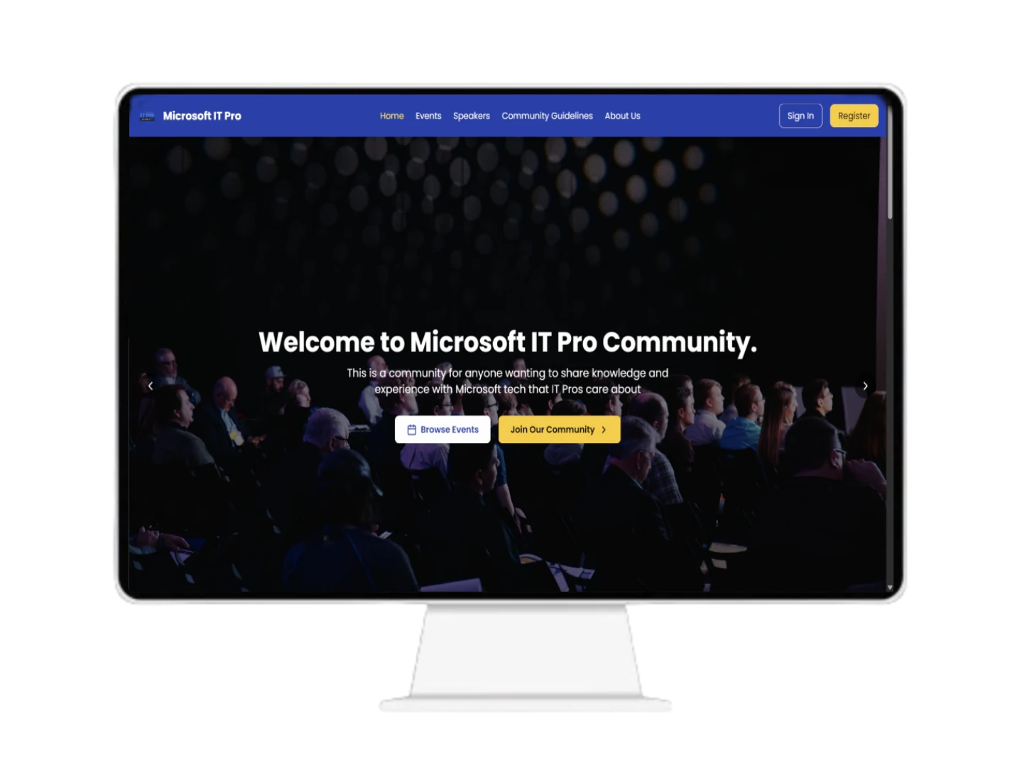 Microsoft IT Pro website preview from the KreedX showcase